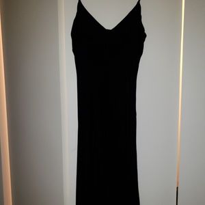 Black velvet dress
